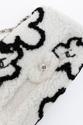 Medium Shearling Flap Bag