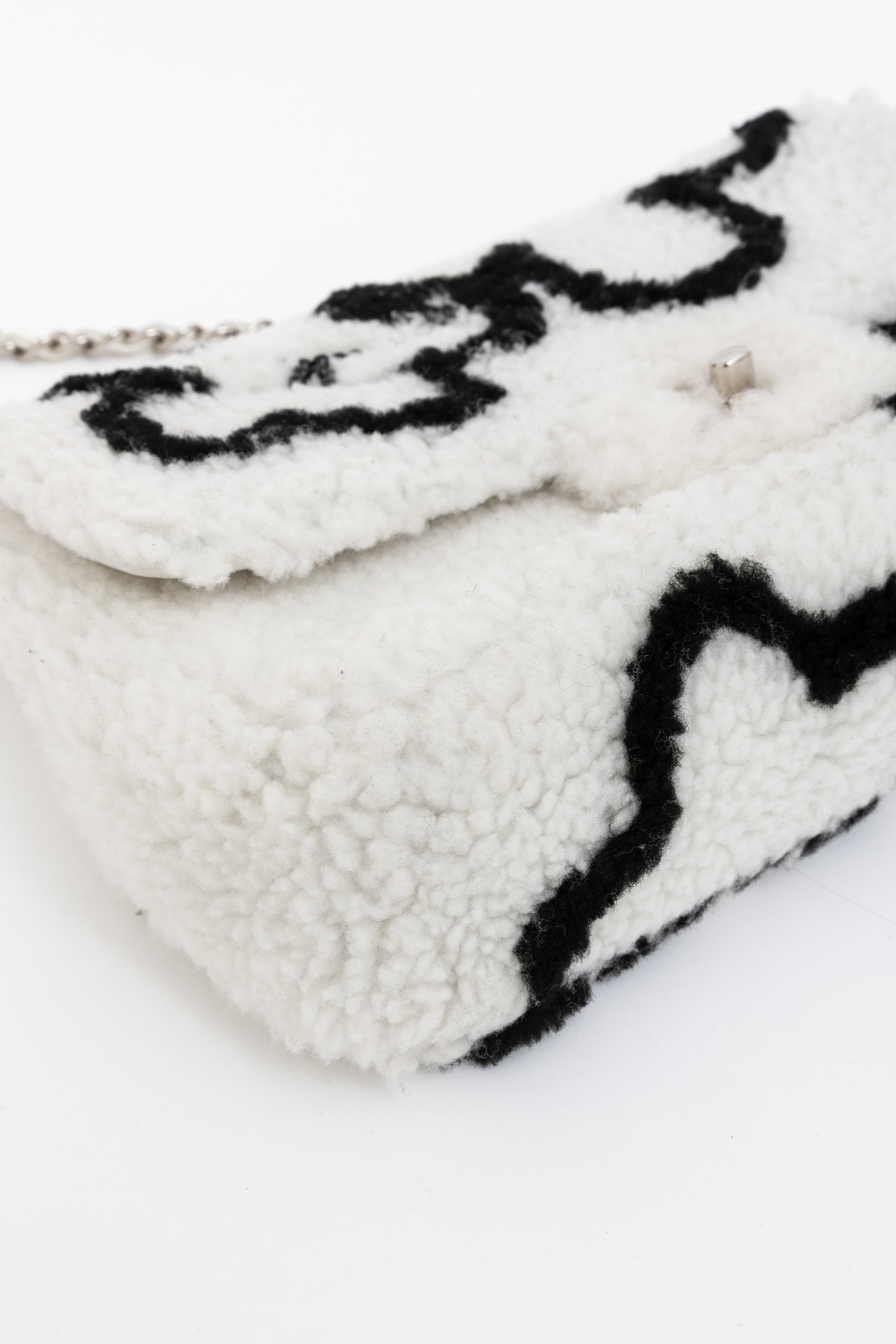 Medium Shearling Flap Bag