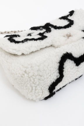 Medium Shearling Flap Bag