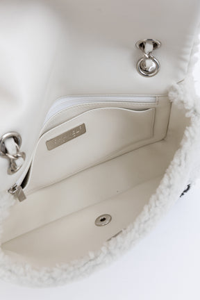 Medium Shearling Flap Bag
