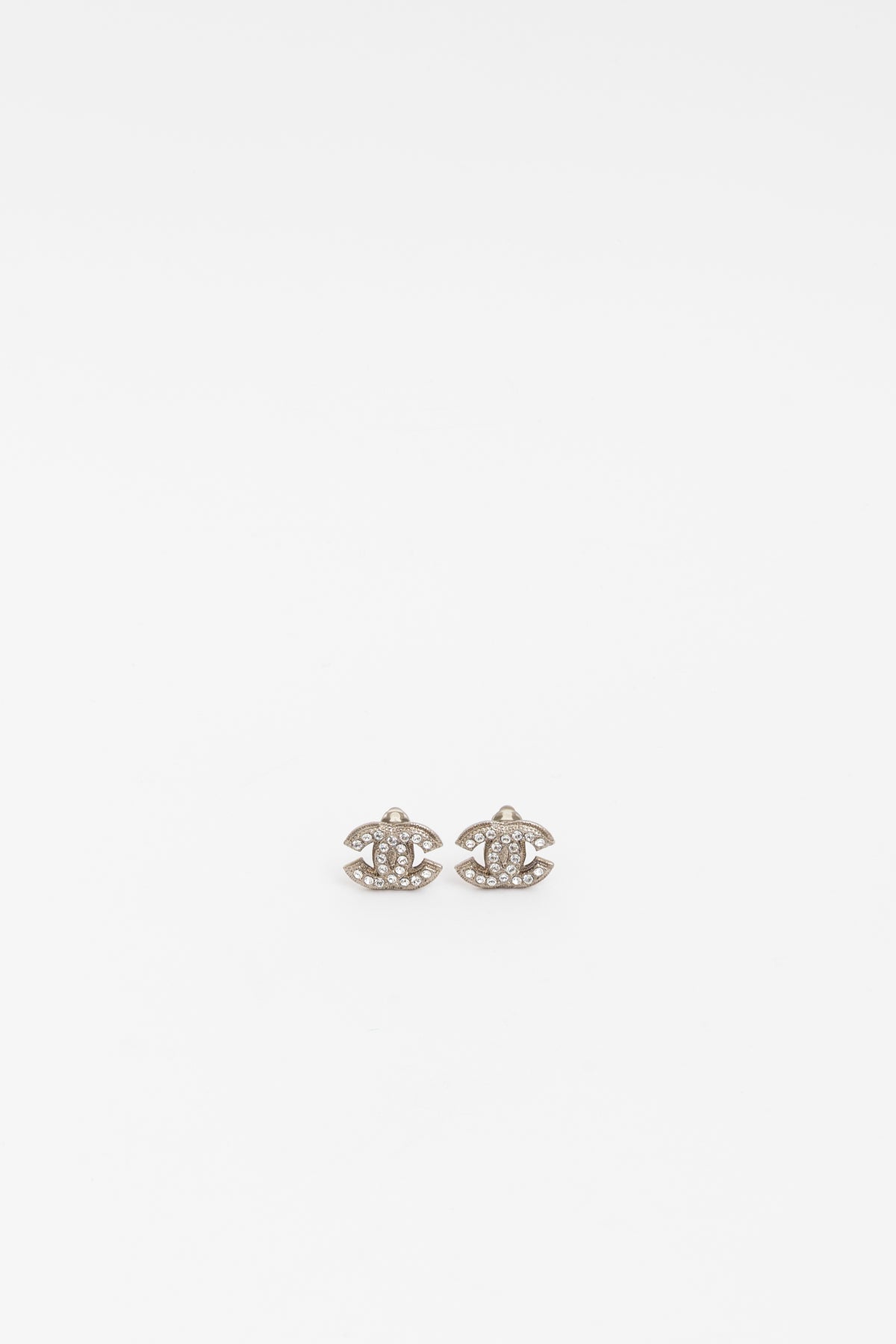 Crystal CC Clip On Earrings