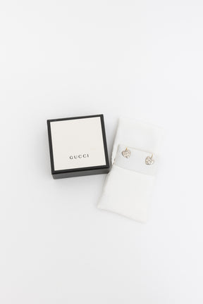 Blind For You Silver Heart Stud Earrings