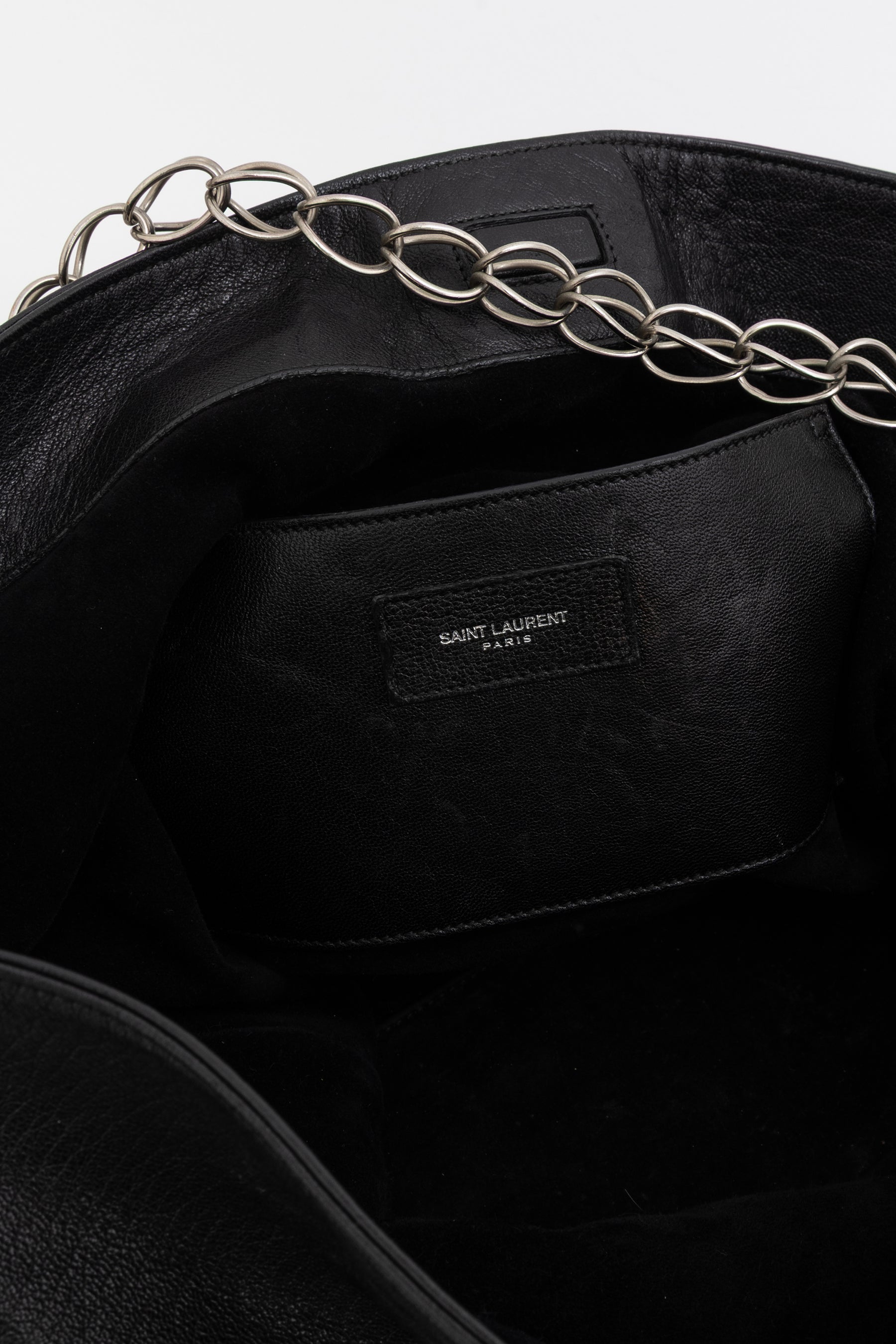 Hobo Bag with Silver Chain Strap