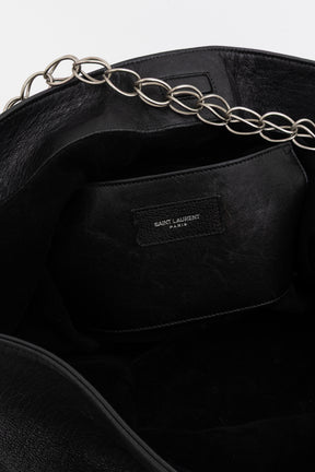 Hobo Bag with Silver Chain Strap