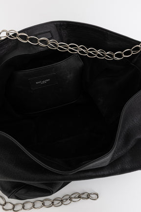 Hobo Bag with Silver Chain Strap