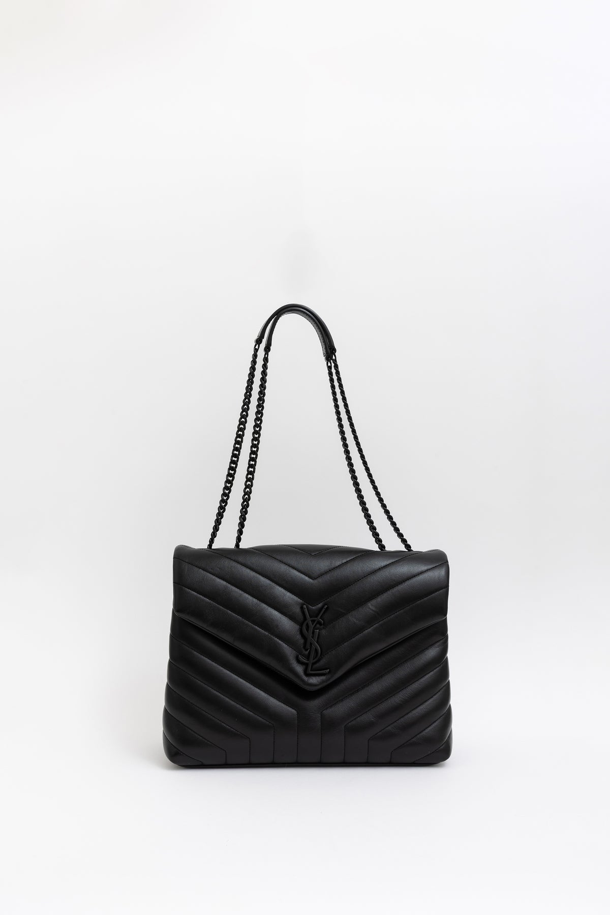 Meidum Lou Bag with Black Hardware