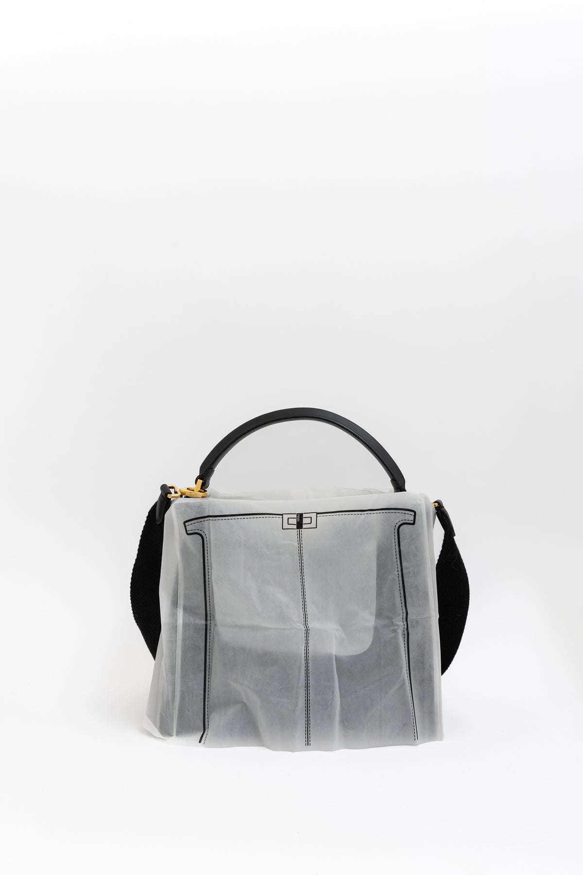 Fendi Black Leather Peekaboo Bag