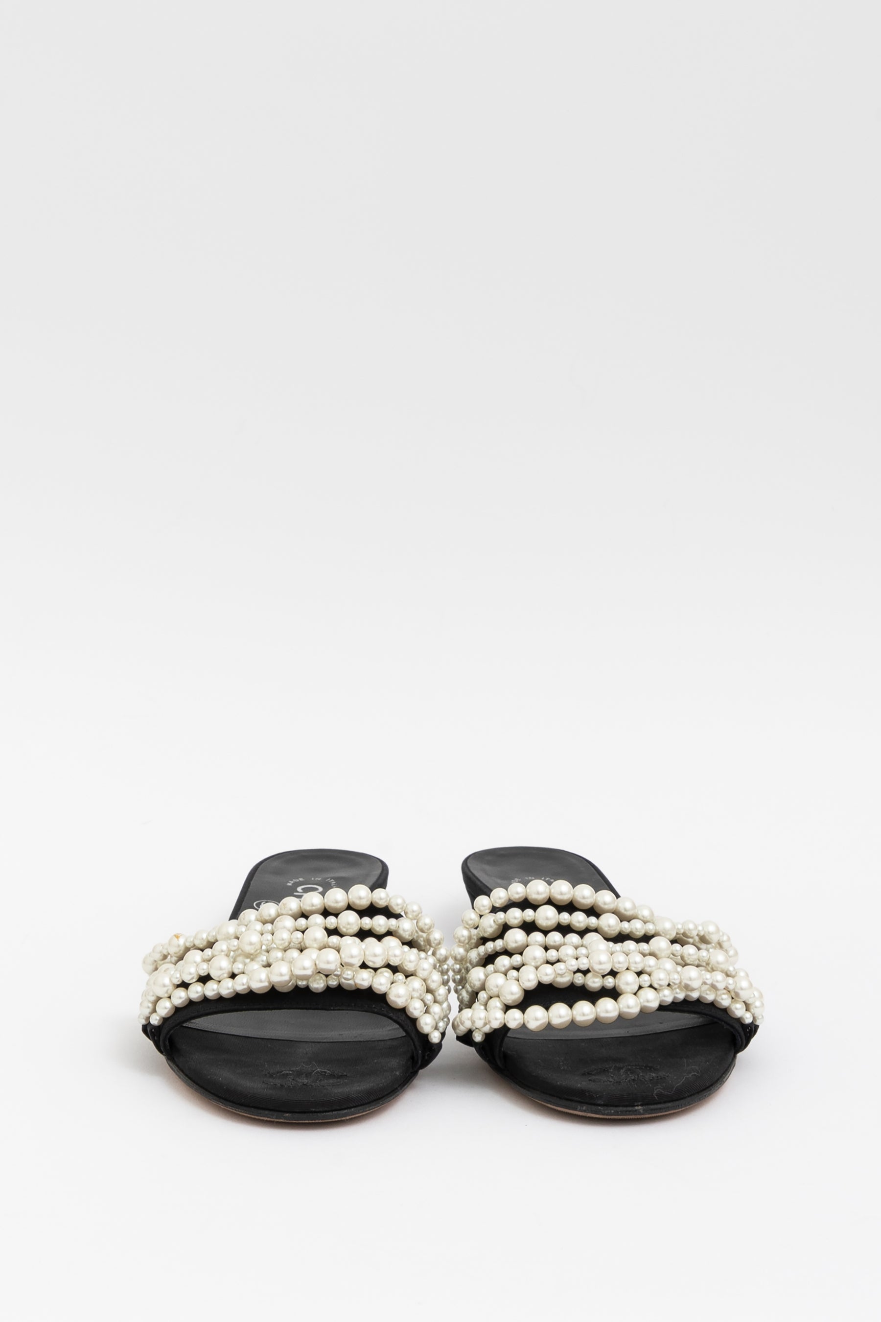 Pearl Embellished Slides