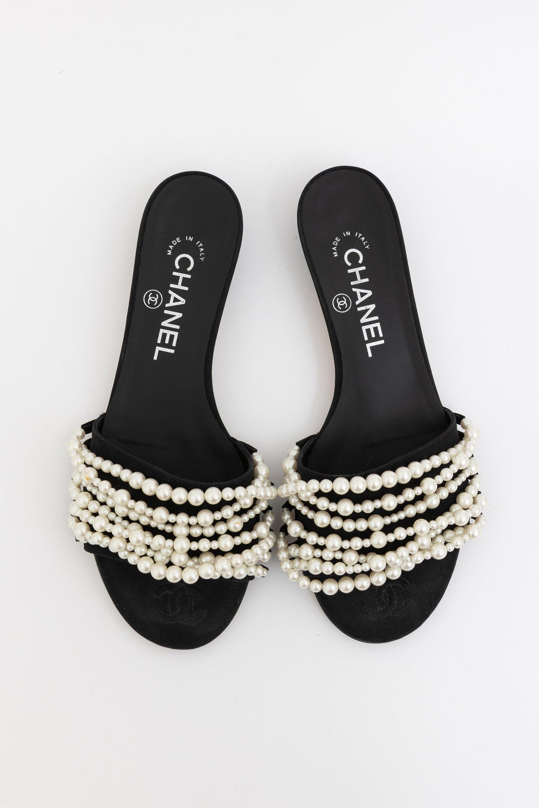 Pearl Embellished Slides