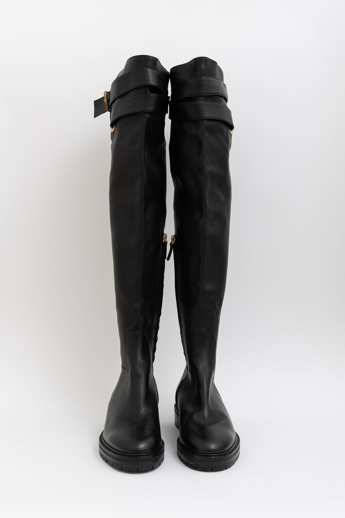 Knee High Buckle Boots