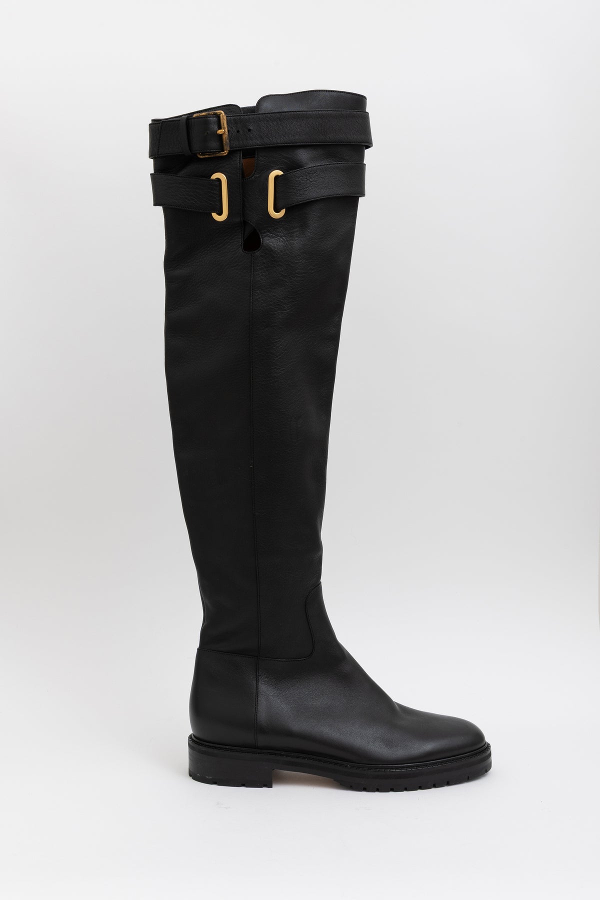 Knee High Buckle Boots