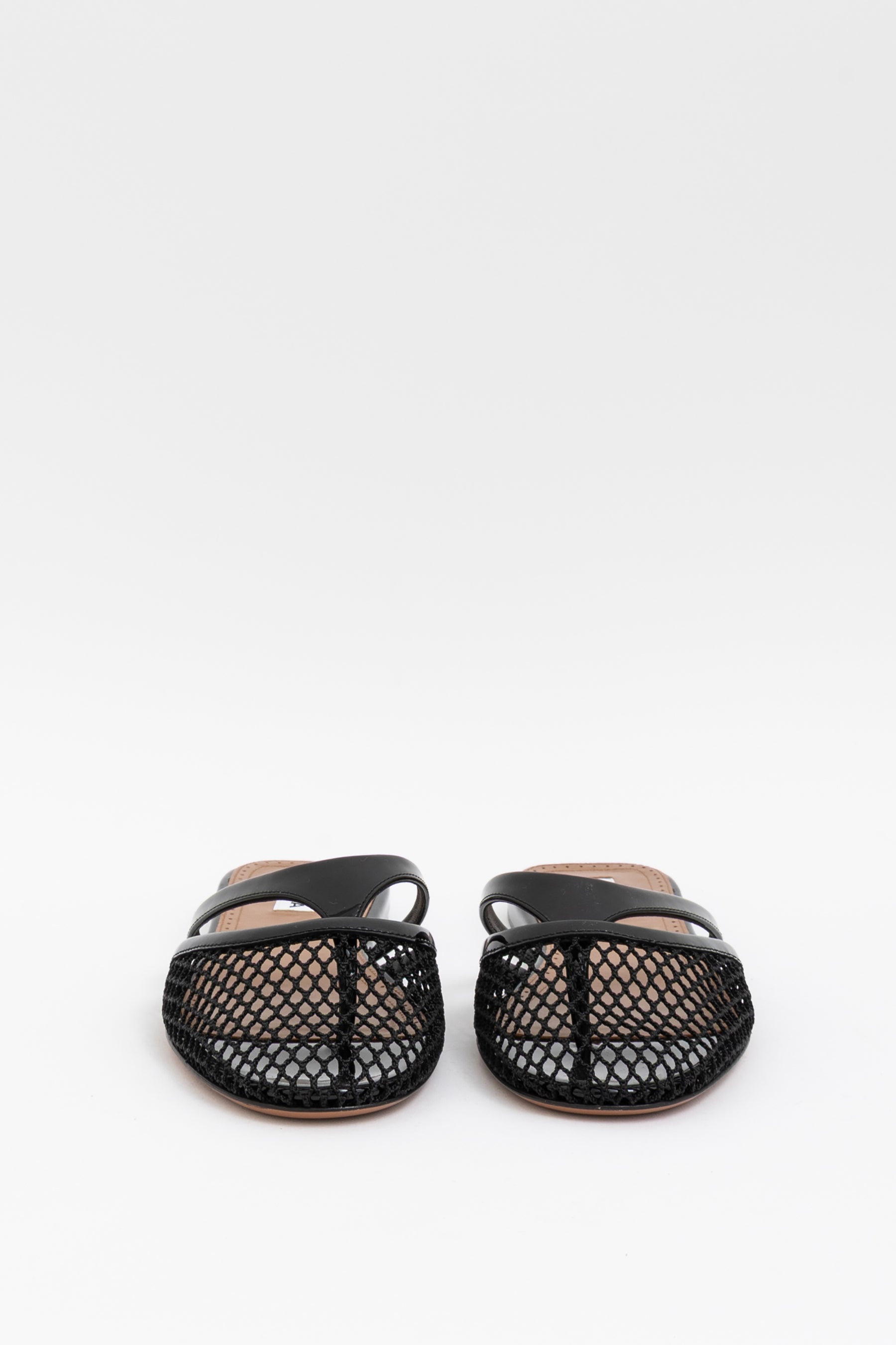 Flat Fishnet Mule