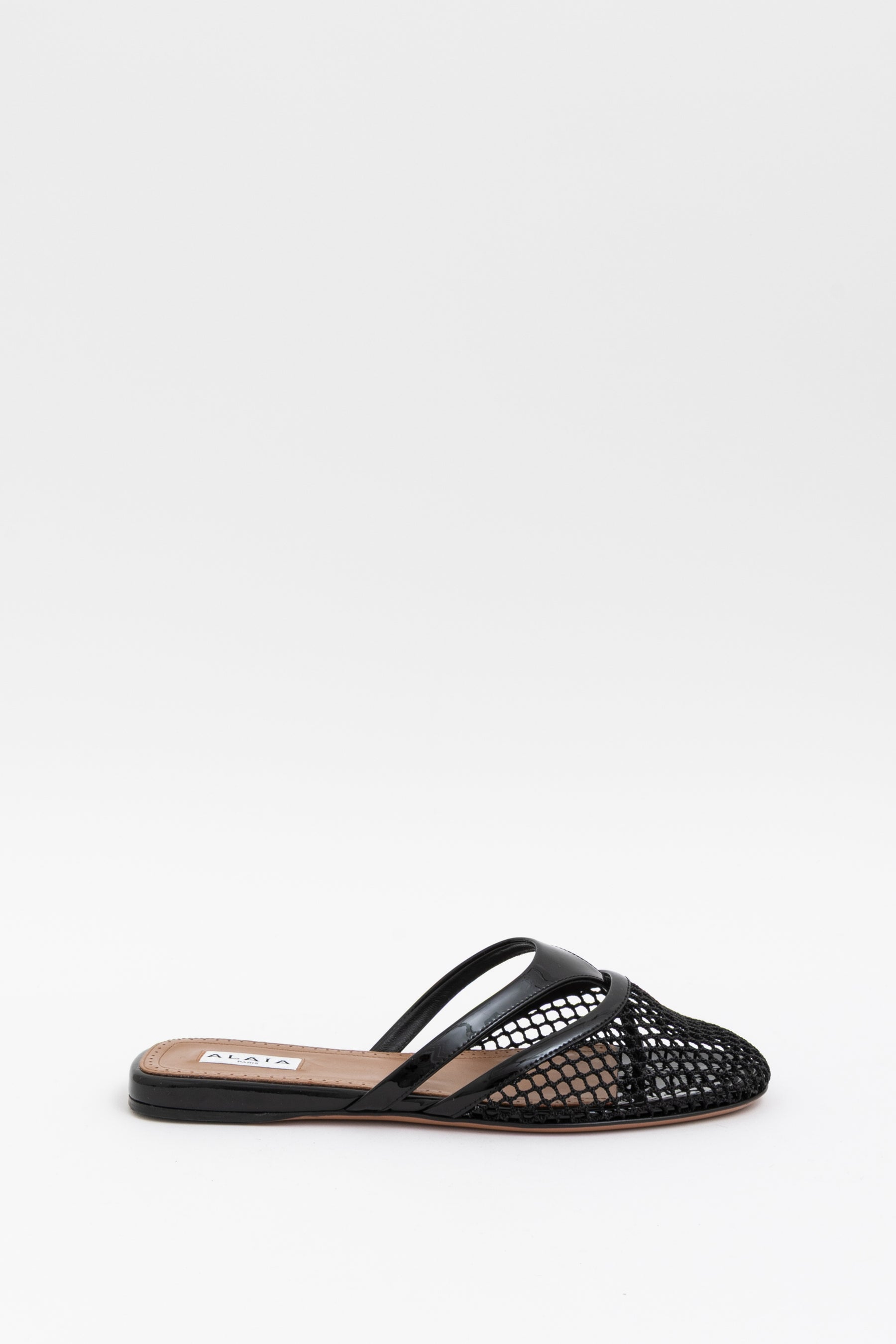 Flat Fishnet Mule