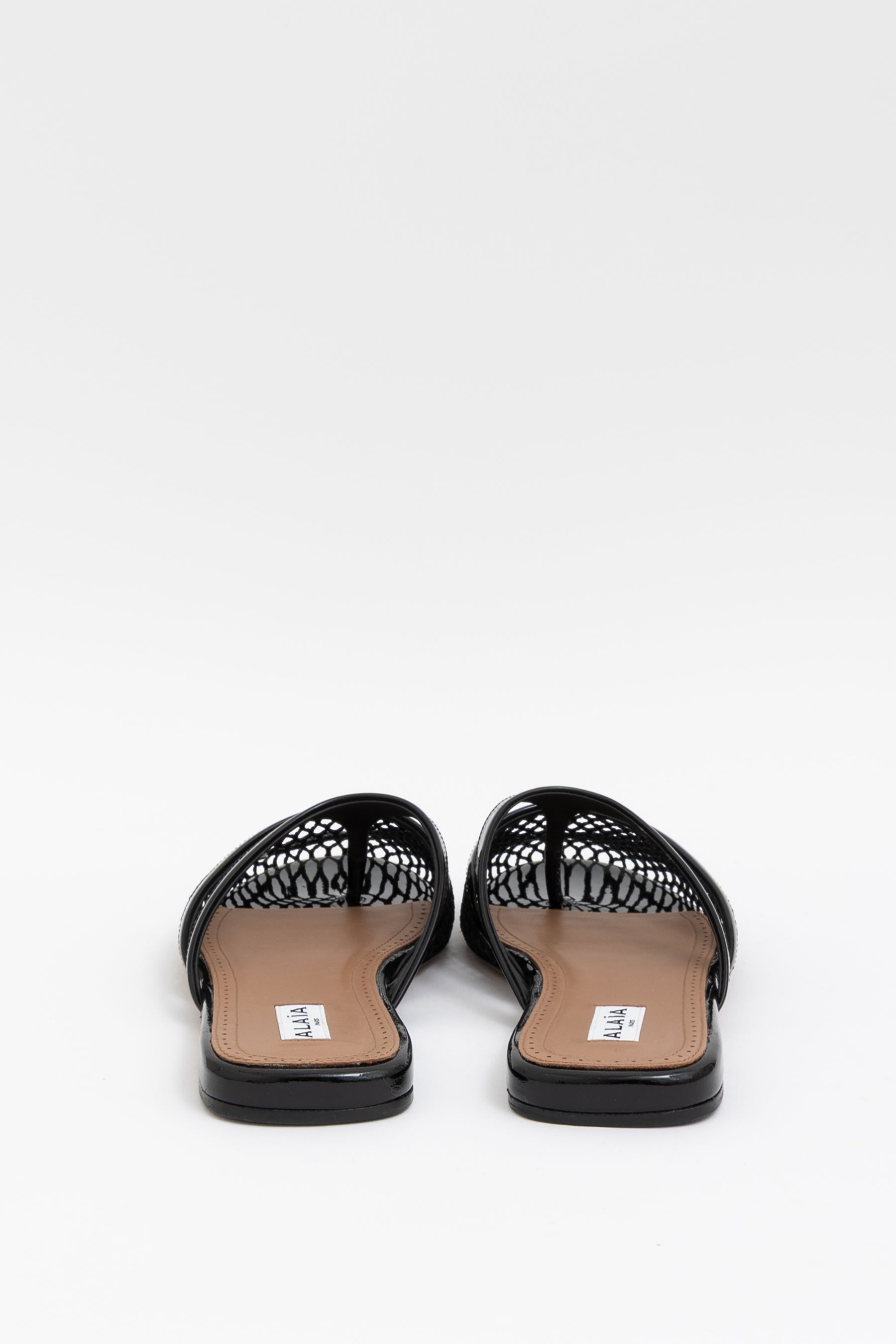 Flat Fishnet Mule