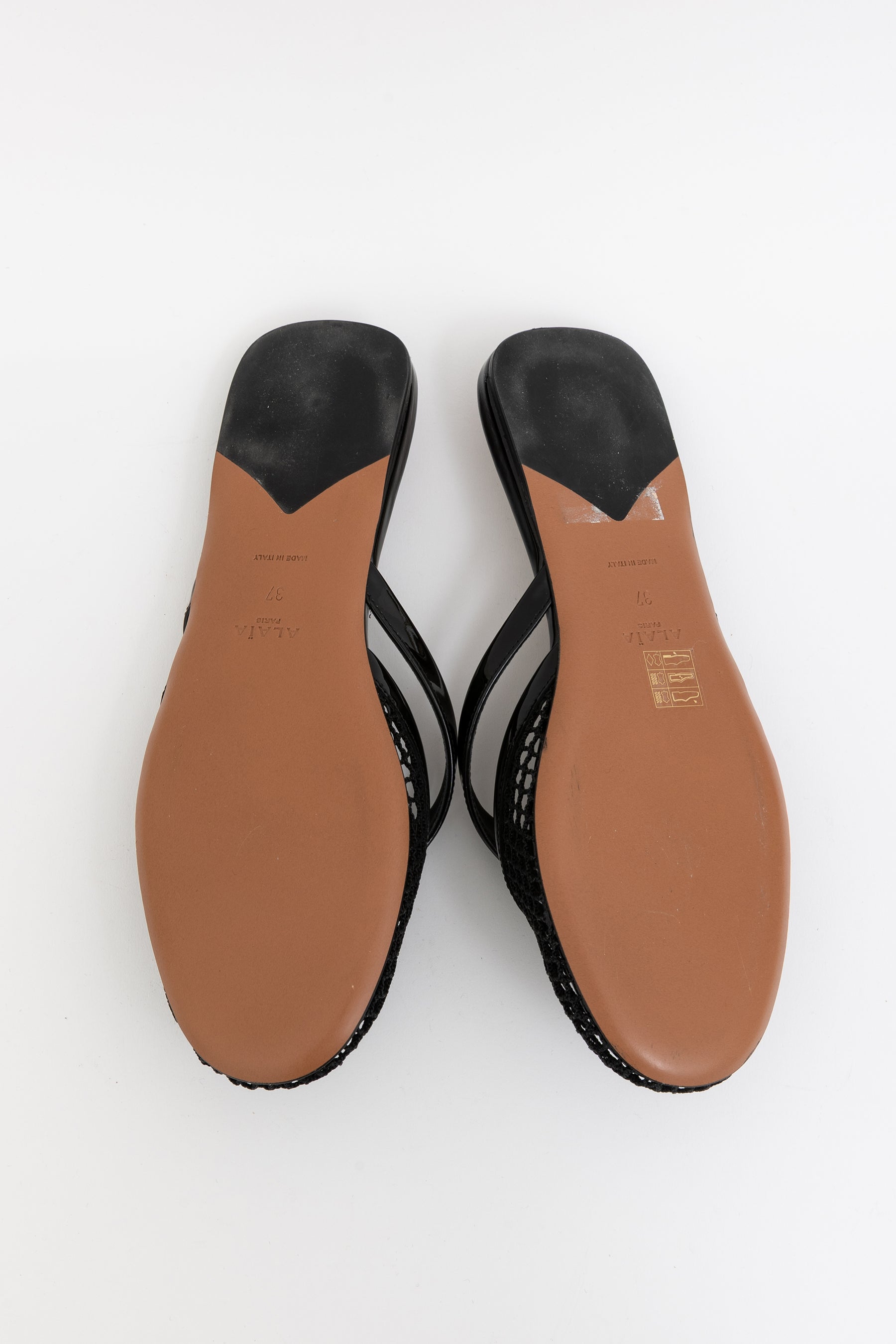 Flat Fishnet Mule