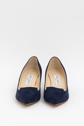 Suede Kitten Heel Pumps