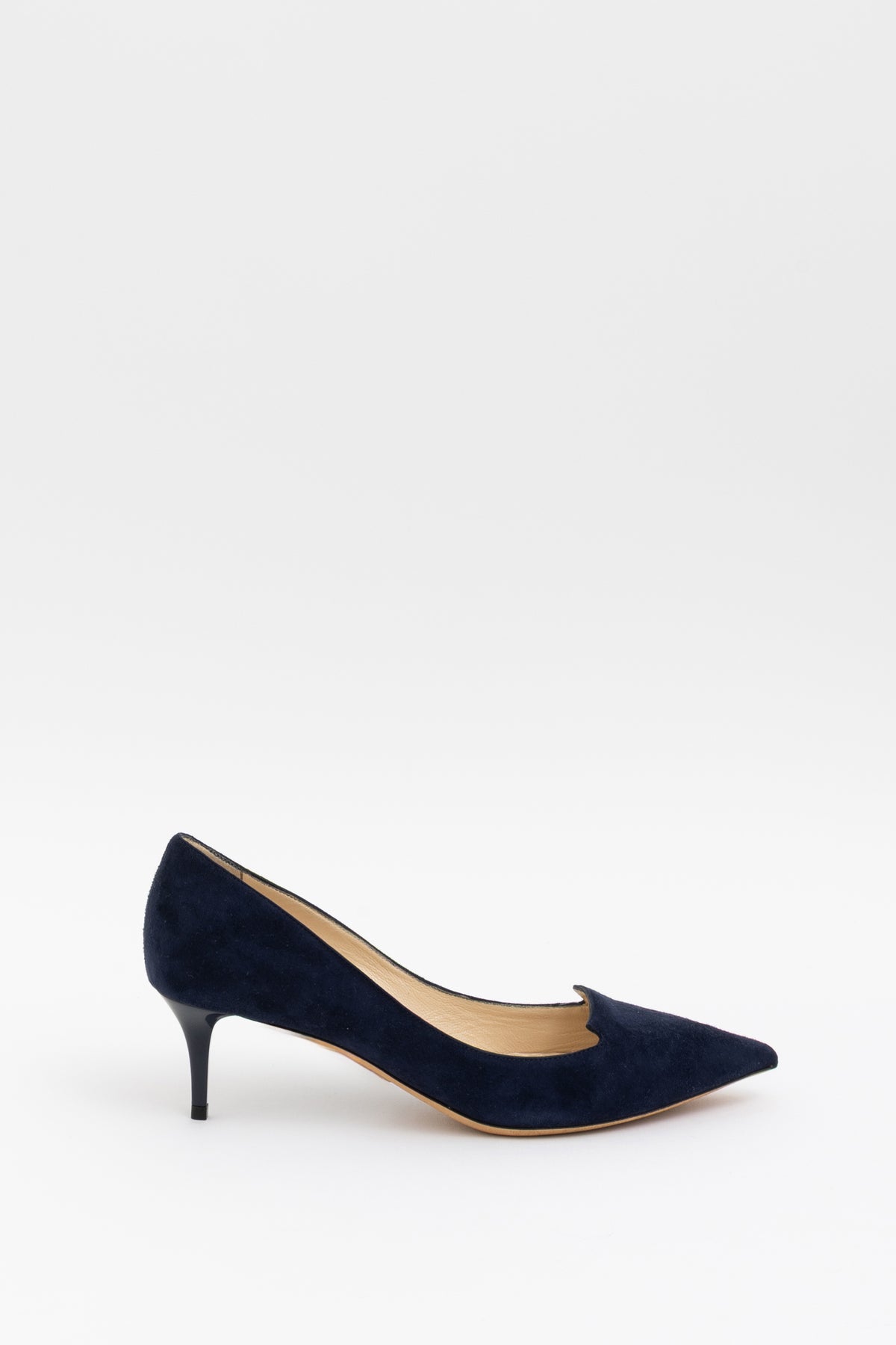 Suede Kitten Heel Pumps