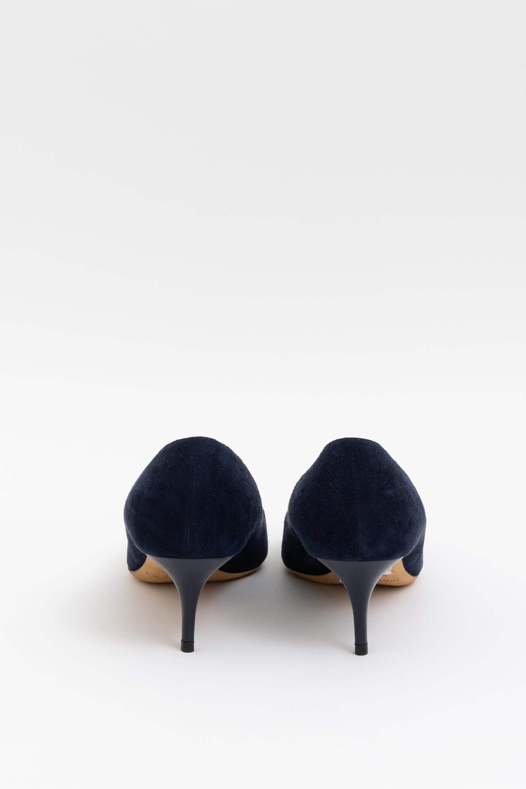 Suede Kitten Heel Pumps