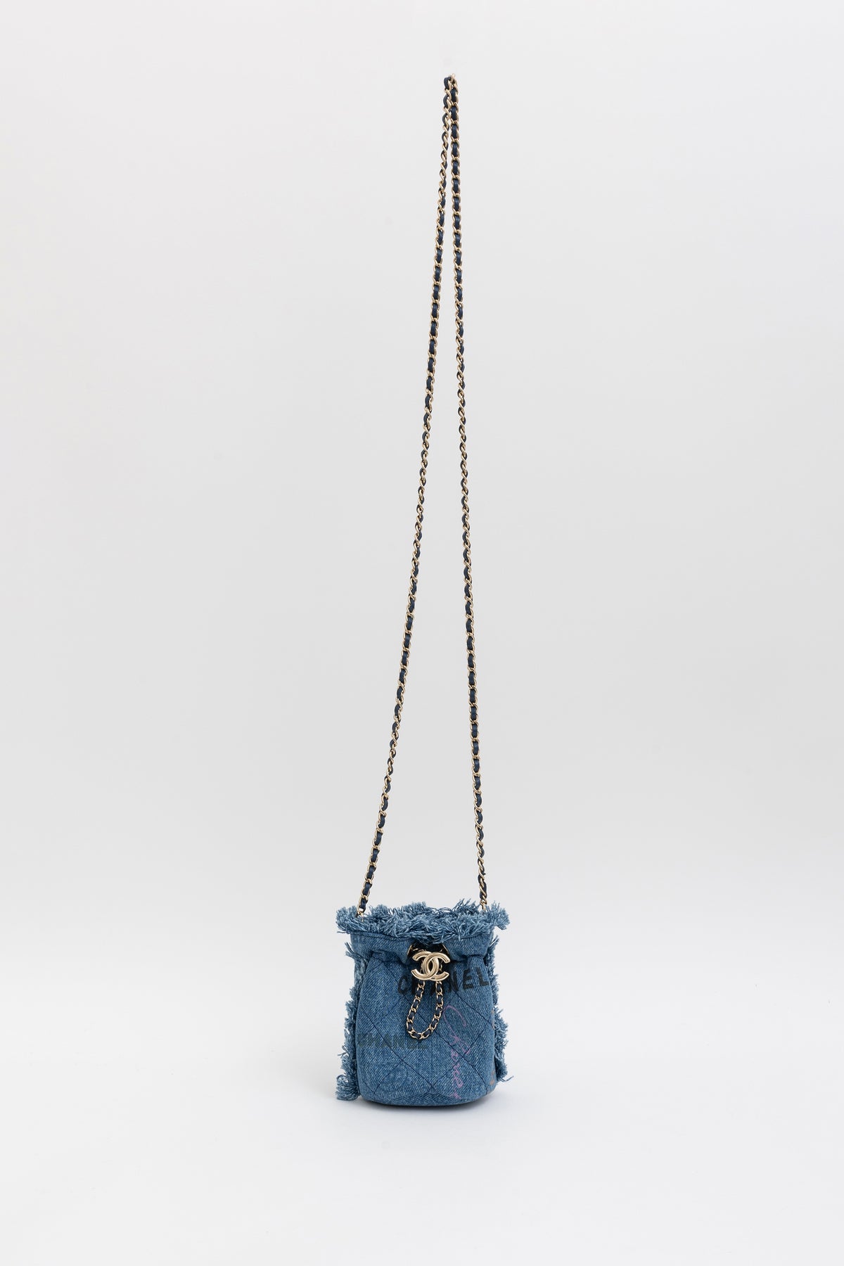 Gabrielle Bucket Bag Denim Blue