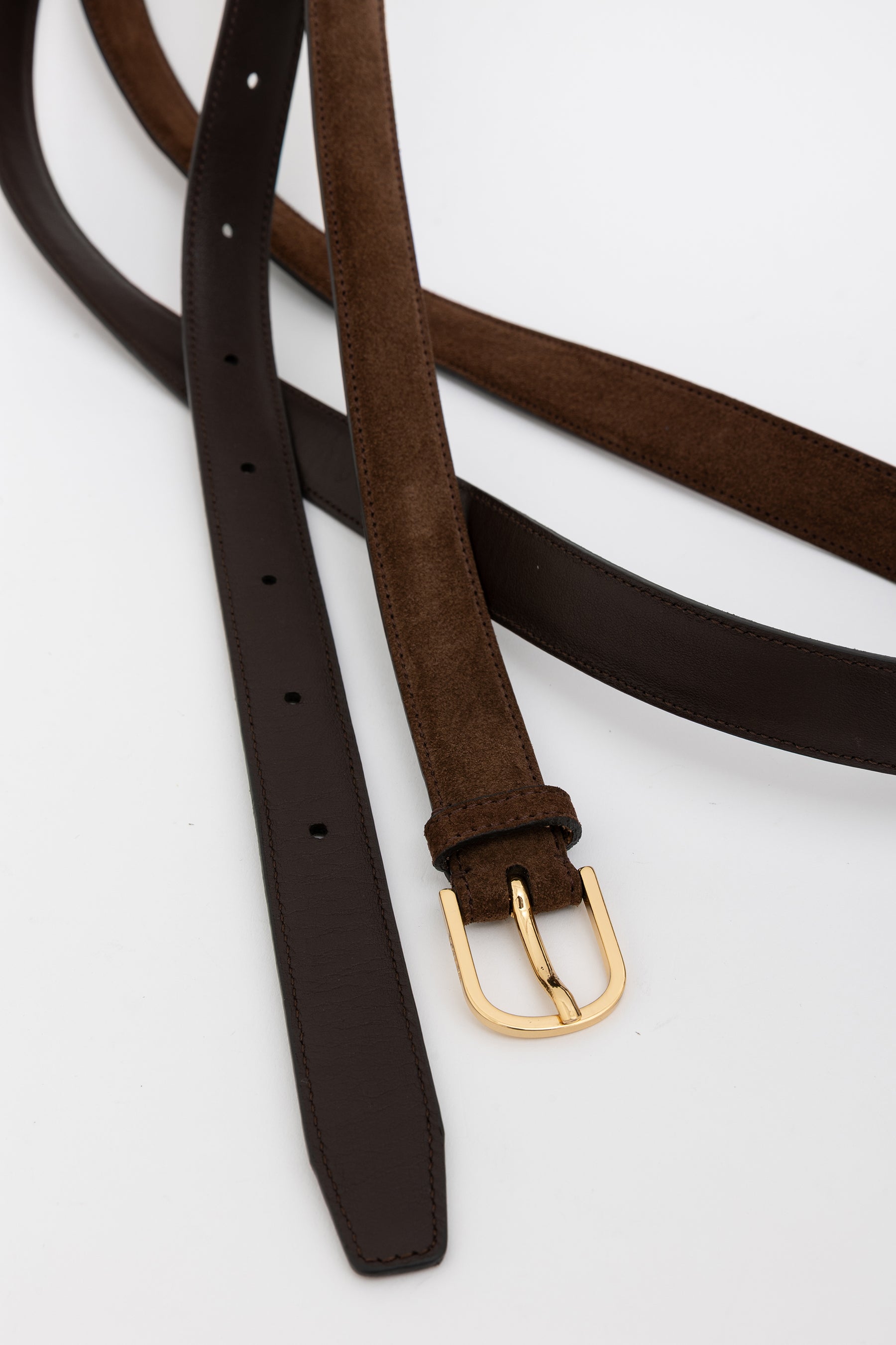 Suede Double Wrap Belt