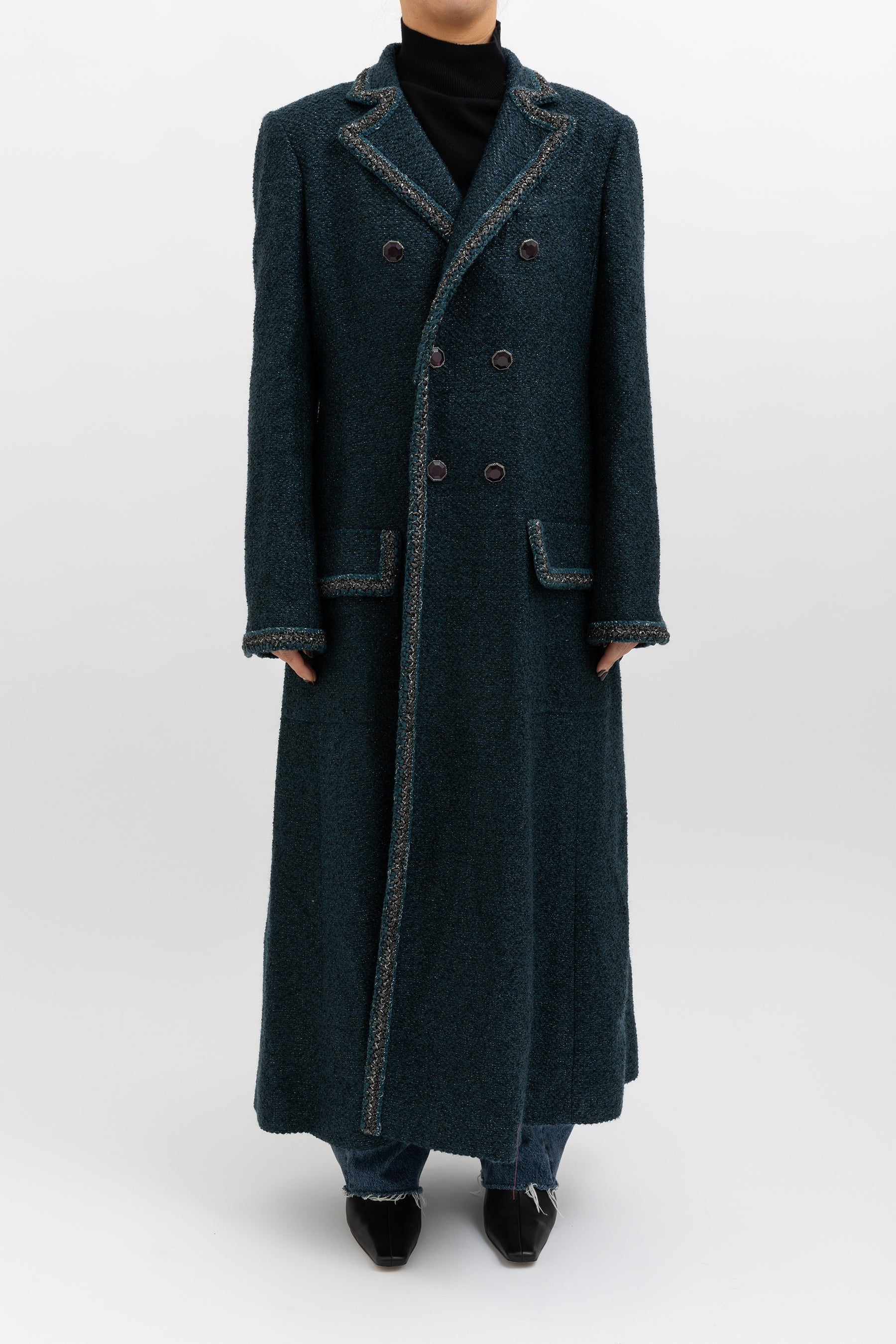 Lurex Wool Coat