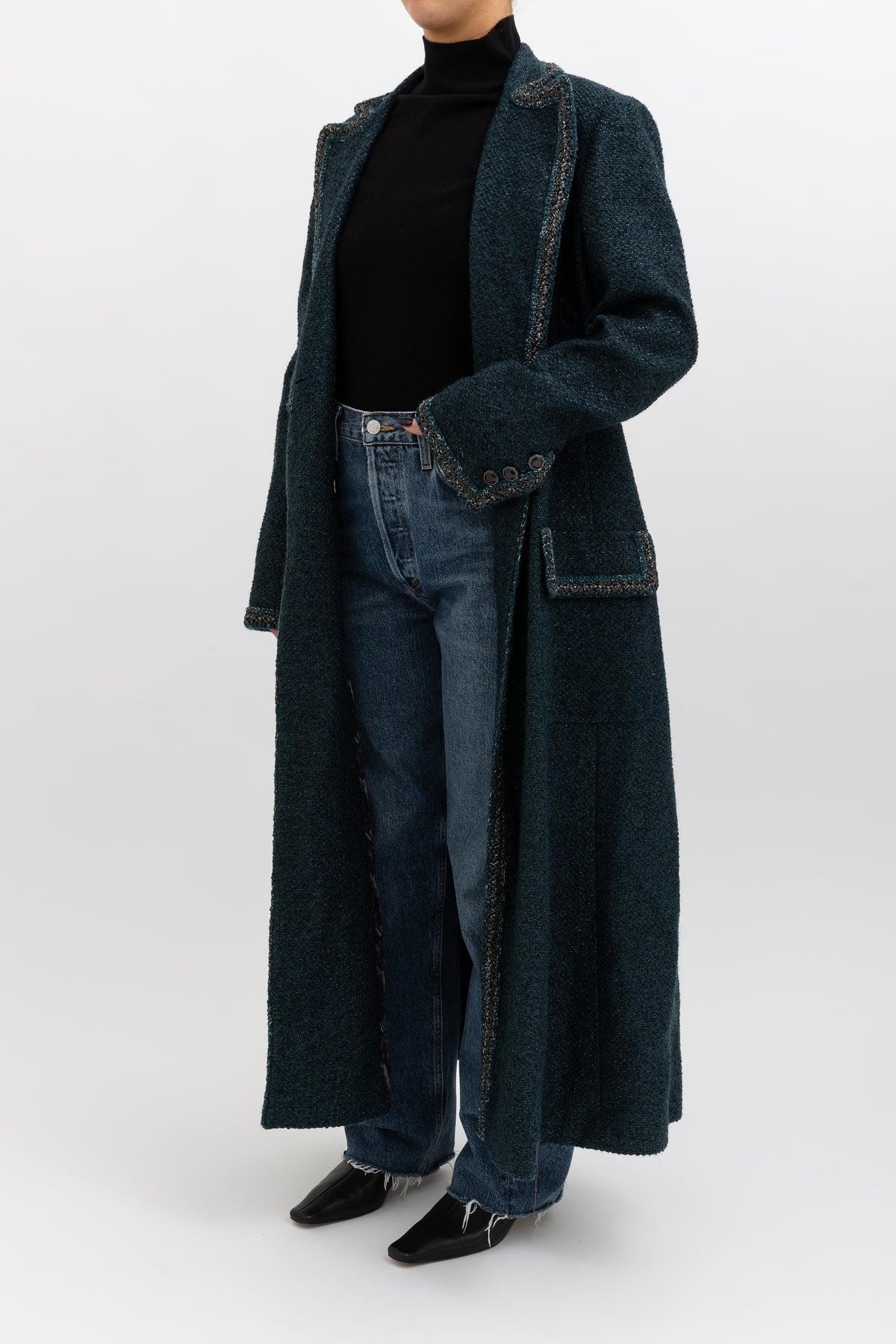 Lurex Wool Coat