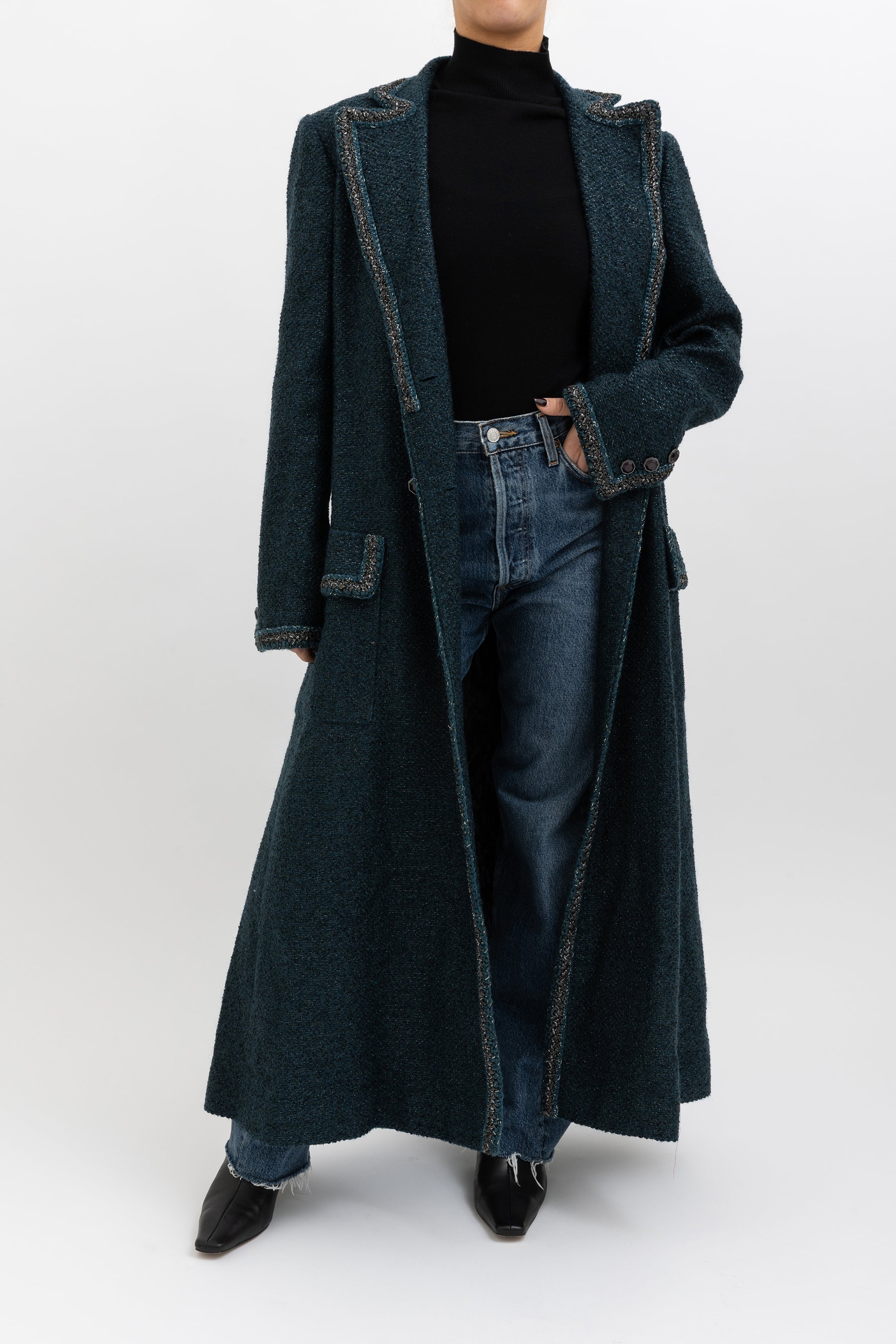 Lurex Wool Coat