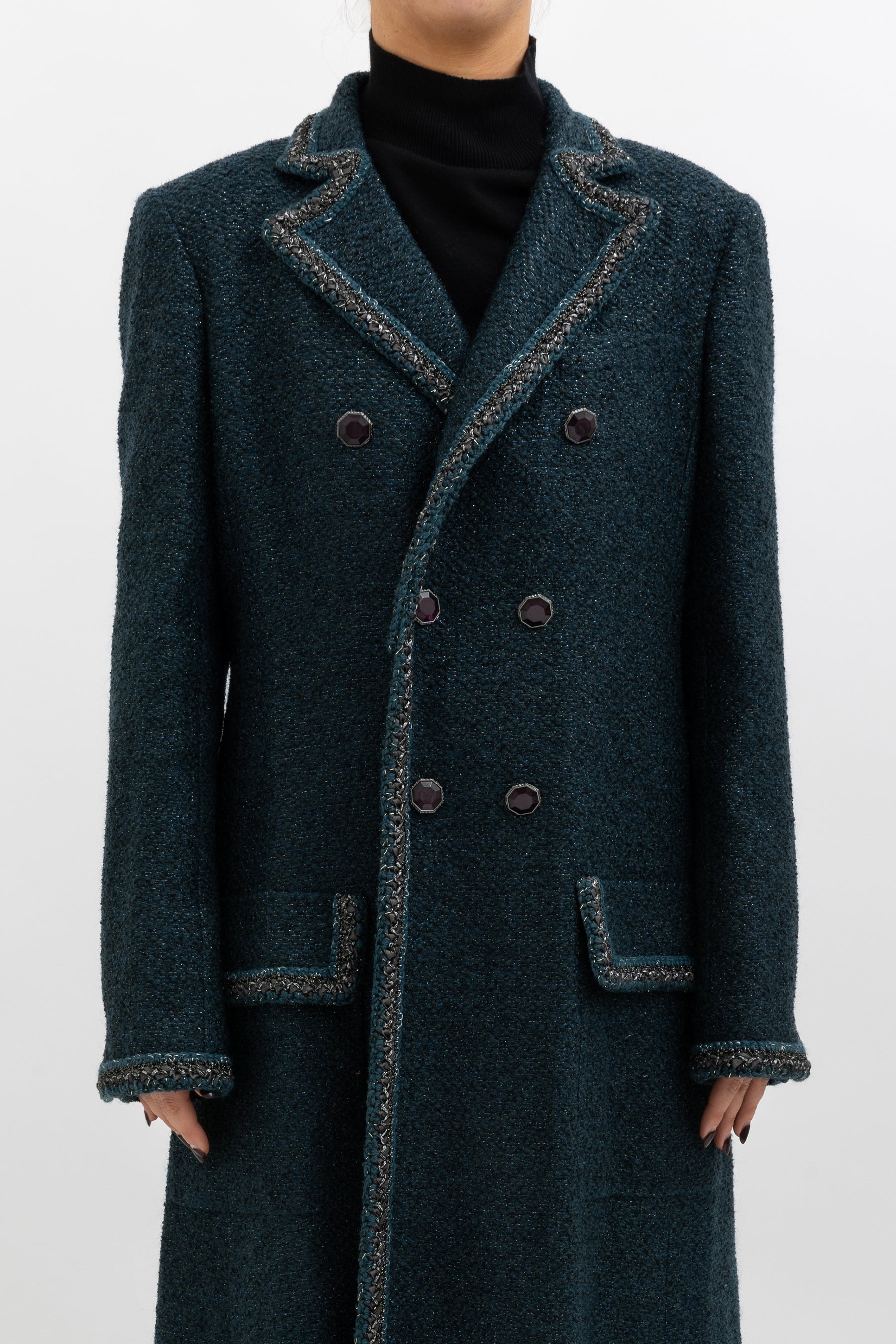 Lurex Wool Coat