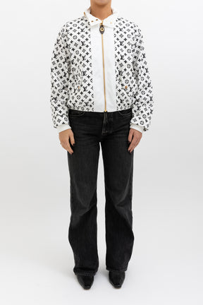 Monogram Zip Up Parka