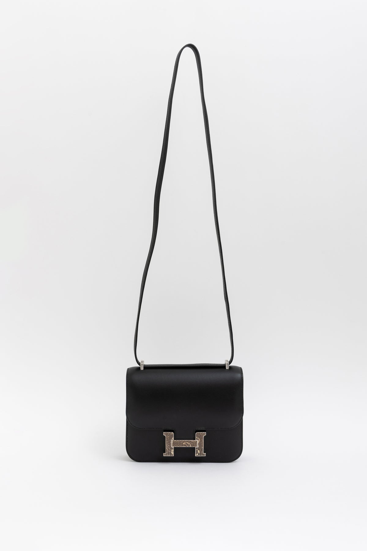 111 Mini Veau Monsieur Lizard Buckle Bag