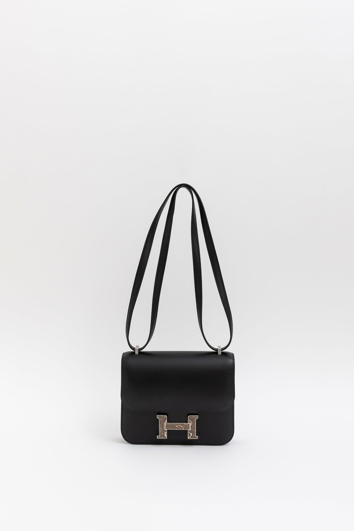 111 Mini Veau Monsieur Lizard Buckle Bag