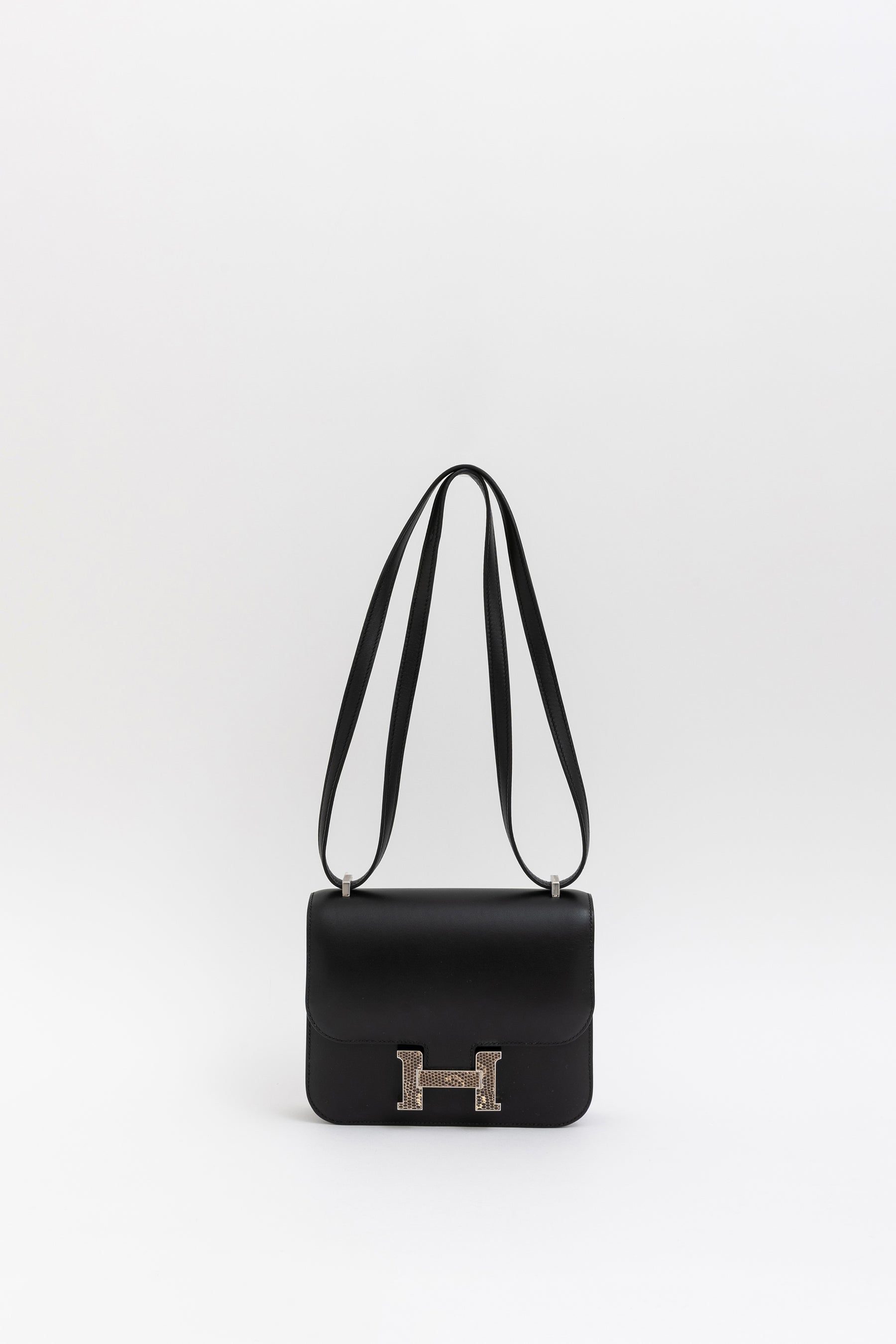 111 Mini Veau Monsieur Lizard Buckle Bag