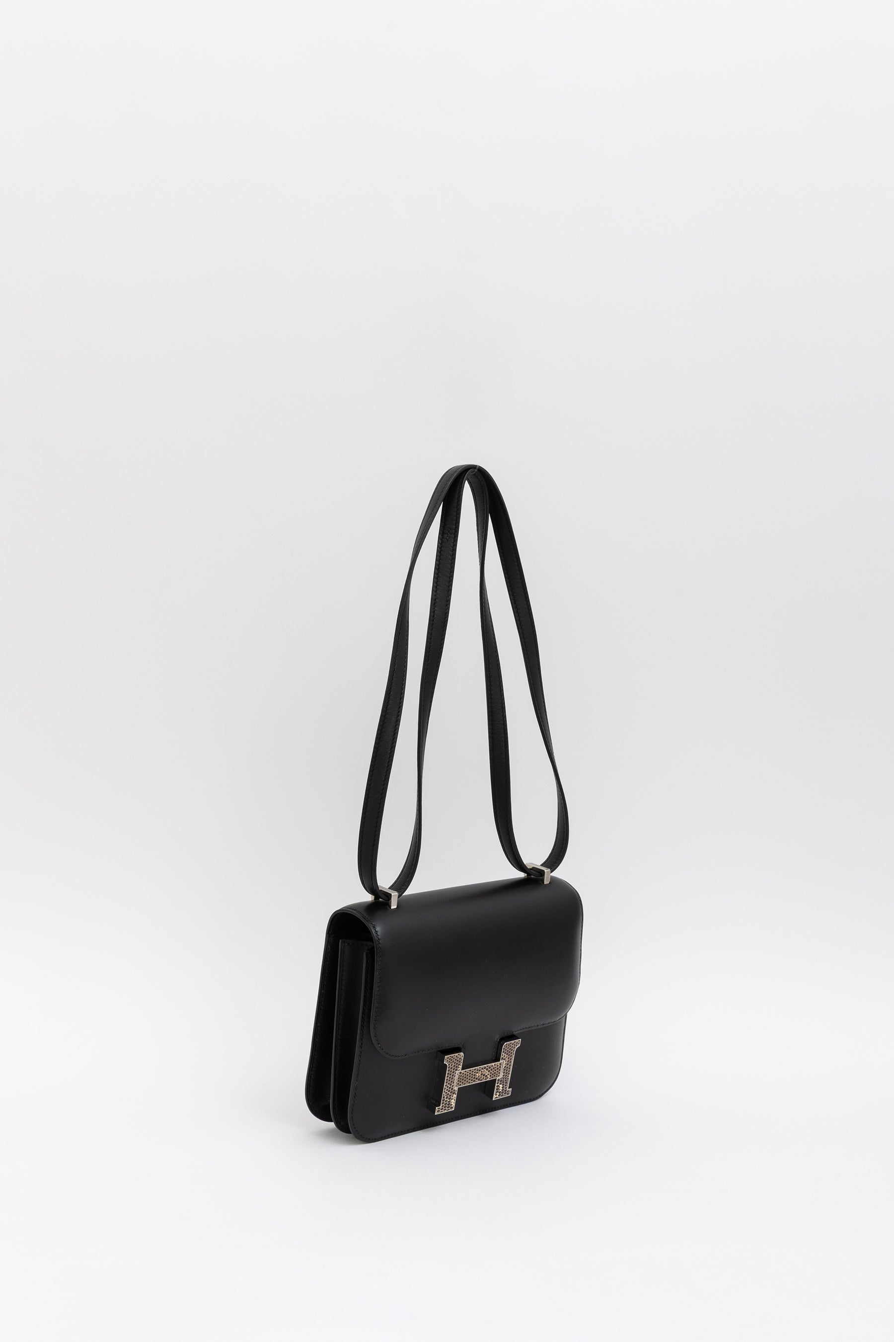 111 Mini Veau Monsieur Lizard Buckle Bag