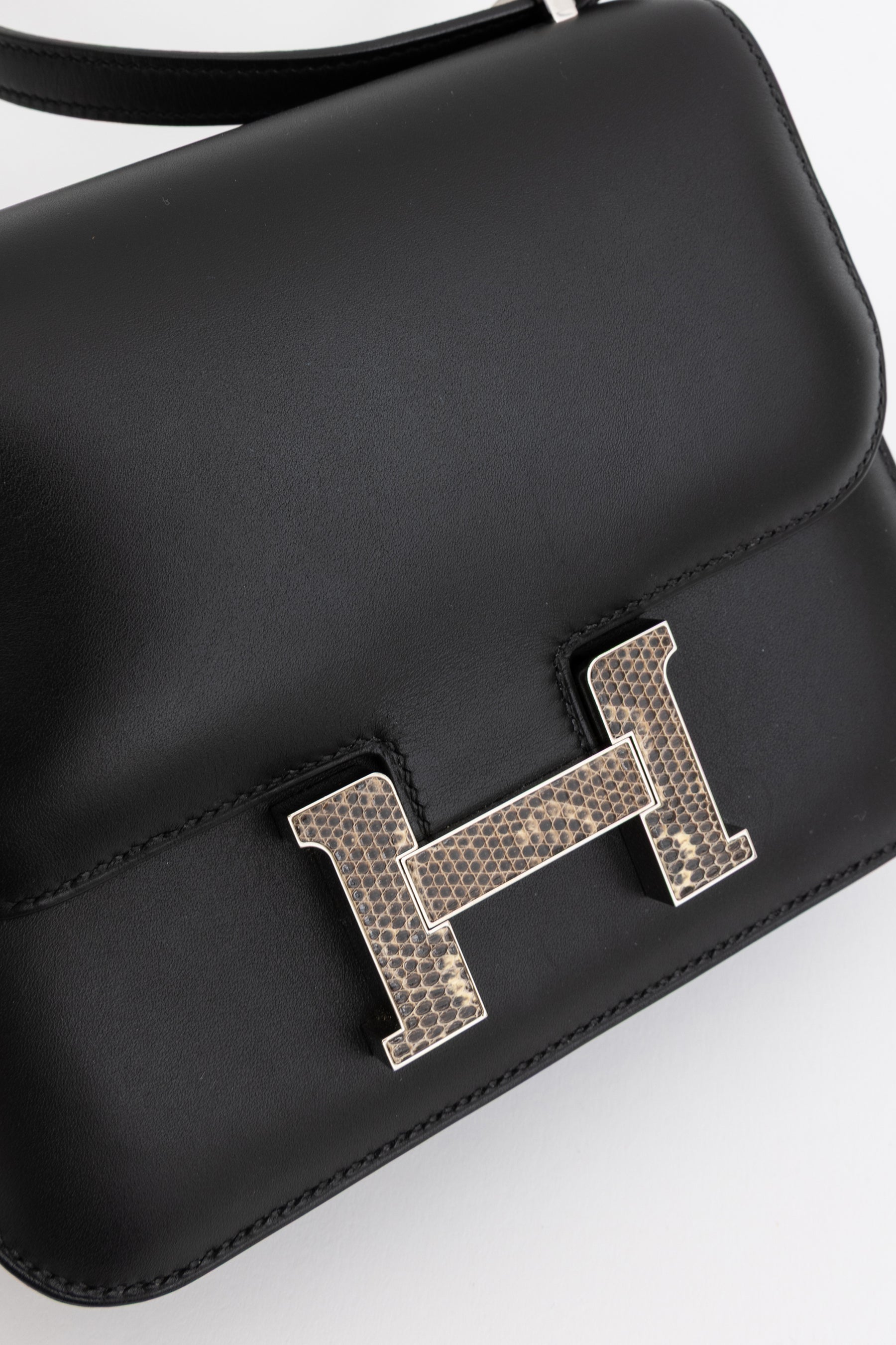 111 Mini Veau Monsieur Lizard Buckle Bag