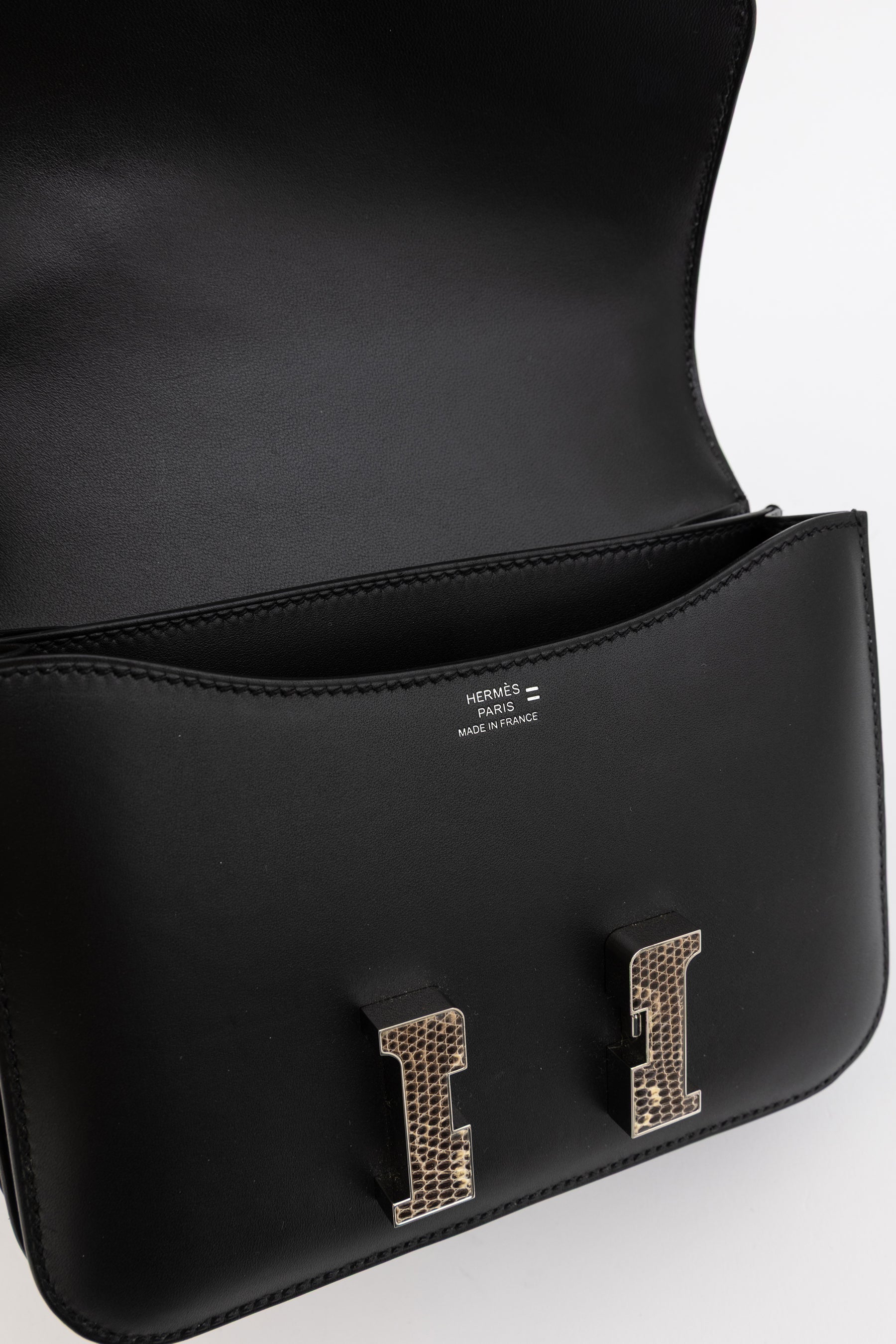 111 Mini Veau Monsieur Lizard Buckle Bag