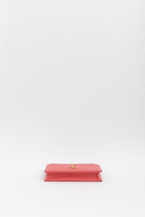 Double Zipped Logo Clutch