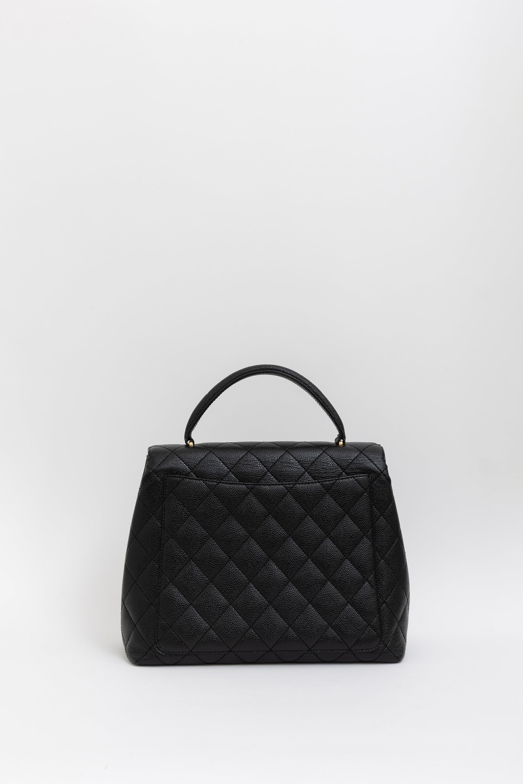 Quilted Caviar Leather Kelly Bag