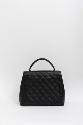 Quilted Caviar Leather Kelly Bag