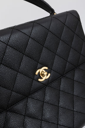 Quilted Caviar Leather Kelly Bag
