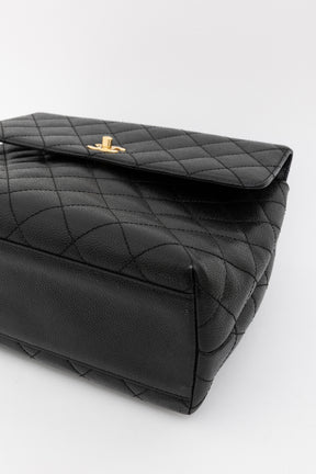 Quilted Caviar Leather Kelly Bag