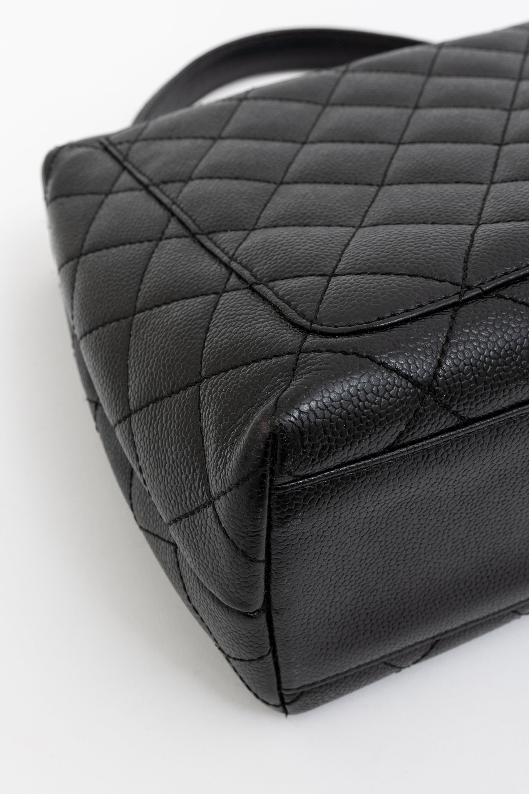 Quilted Caviar Leather Kelly Bag