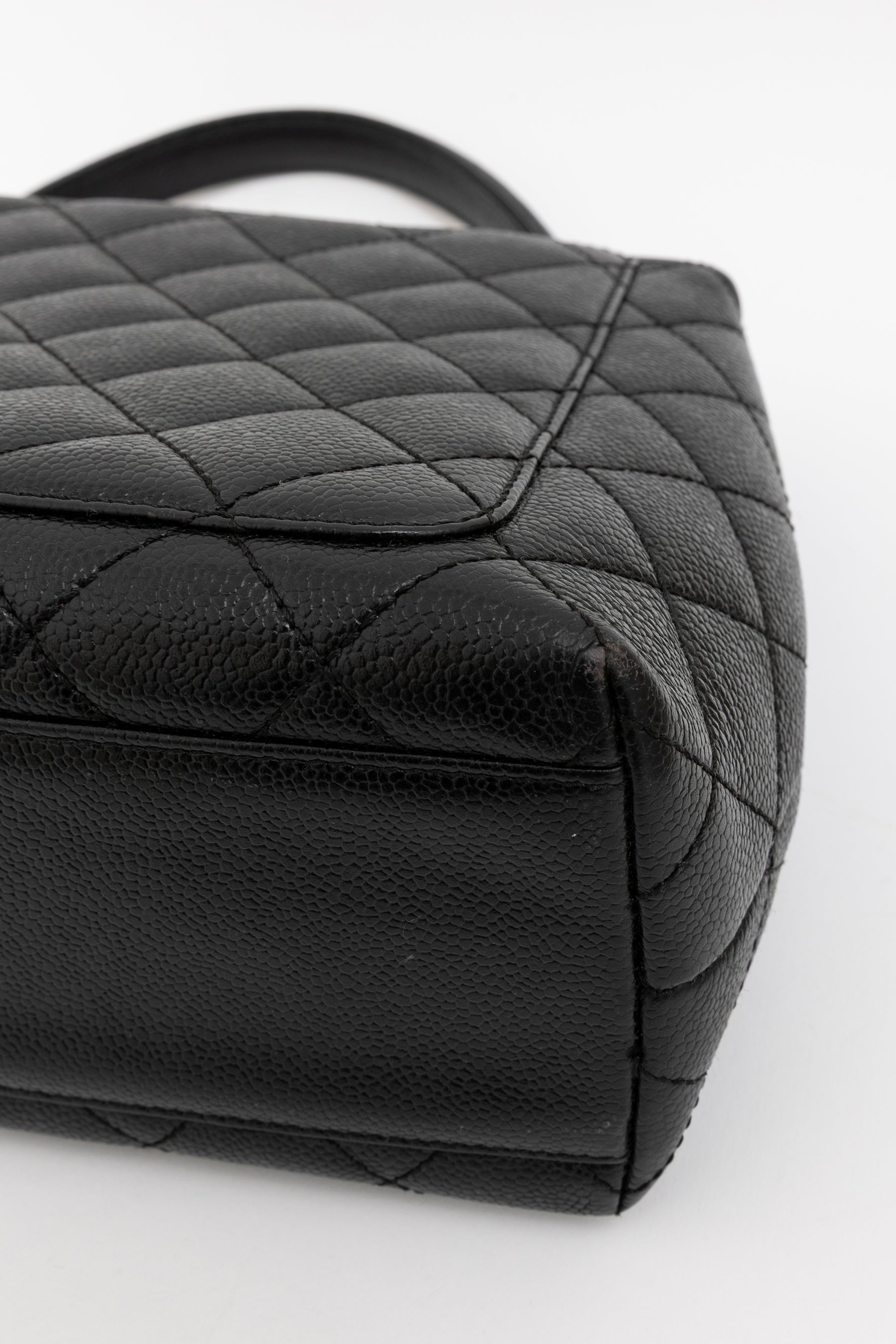 Quilted Caviar Leather Kelly Bag