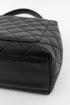 Quilted Caviar Leather Kelly Bag