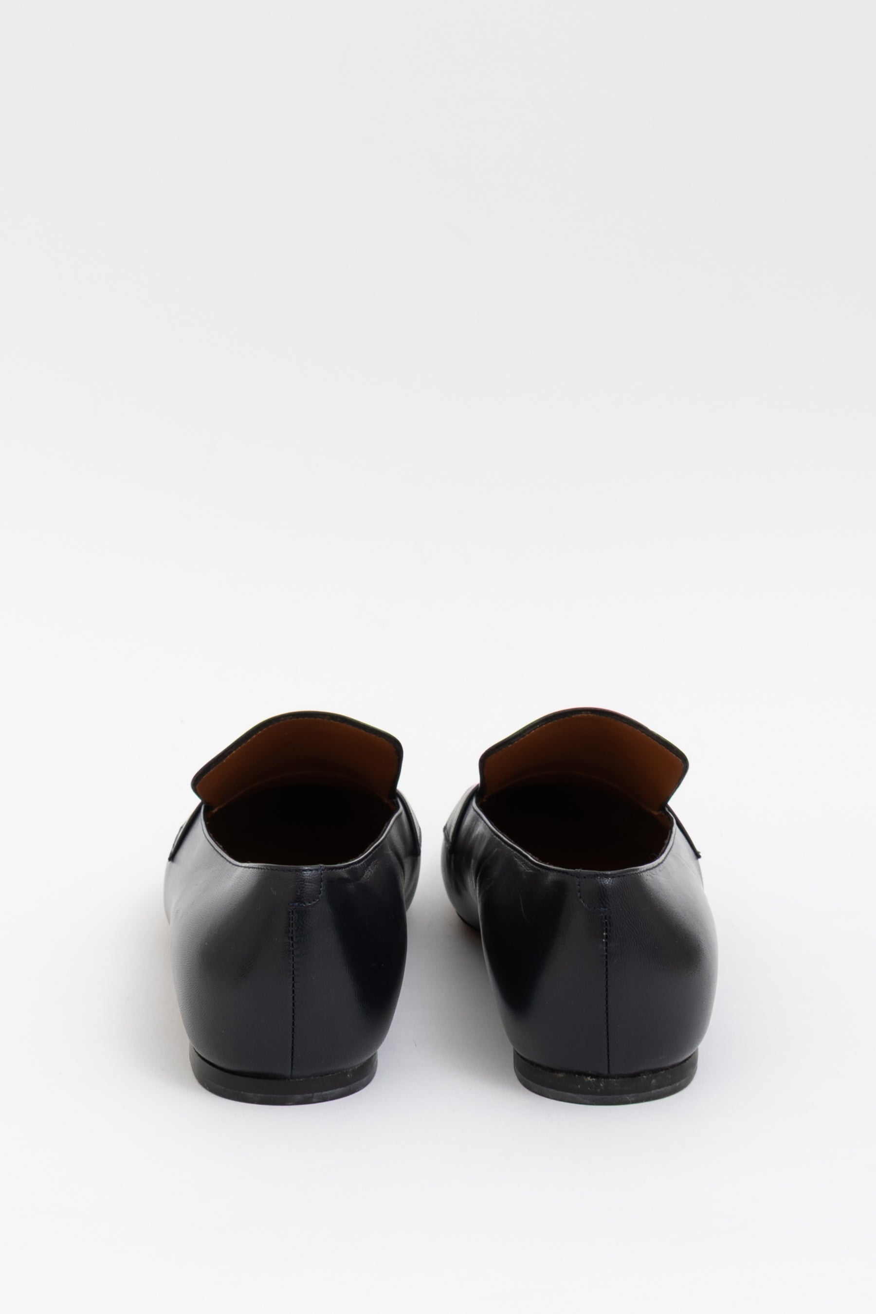 Celine Pointed Loafer In Navy