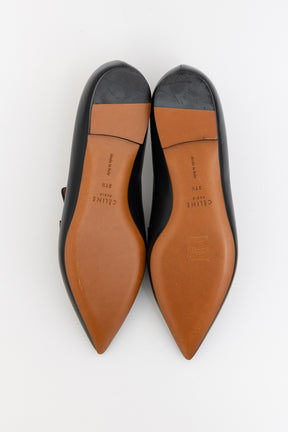 Celine Pointed Loafer In Navy