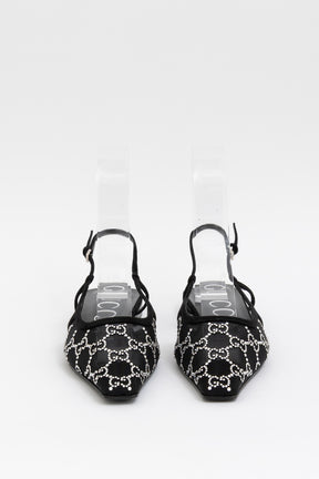 Crystal Embellished Slingbacks