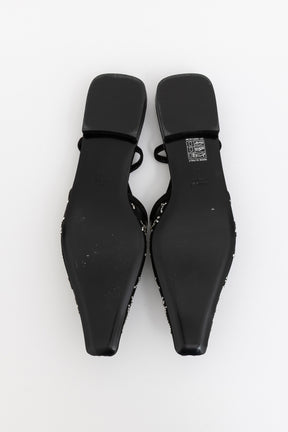 Crystal Embellished Slingbacks