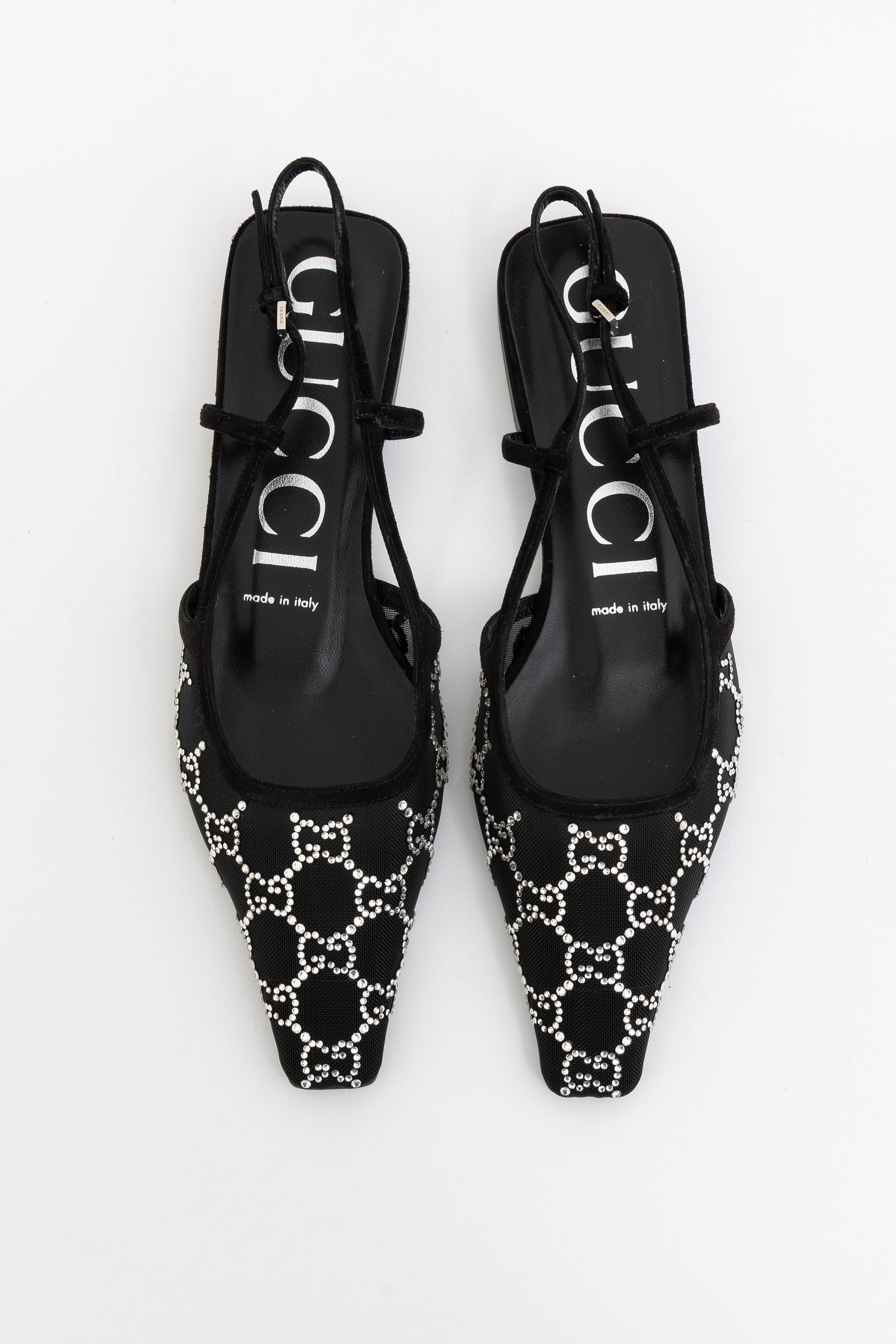 Crystal Embellished Slingbacks