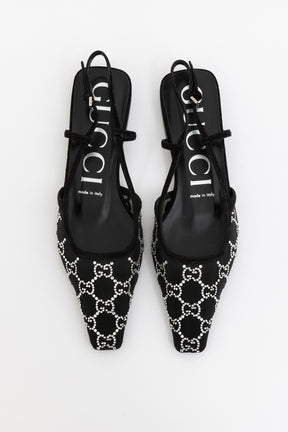 Crystal Embellished Slingbacks