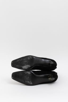 Suede Mid Heel Ankle Boots